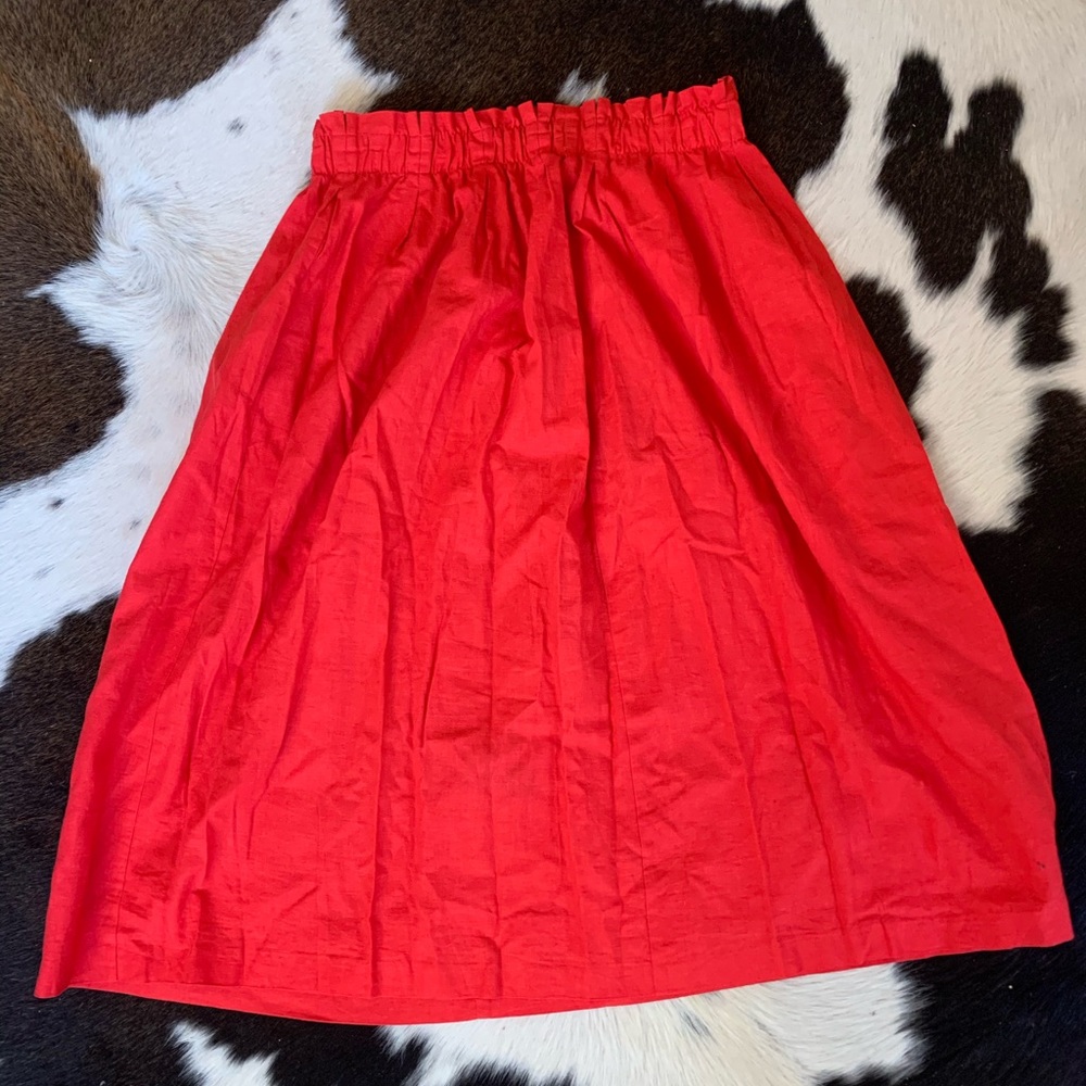 ASOS//Linen Mid Length Skirt